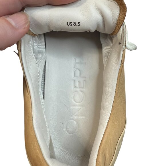 Oncept London "Latte" Leather Sneakers – Women’s US 8.5, Designer,  Luxury - Picture 9 of 10